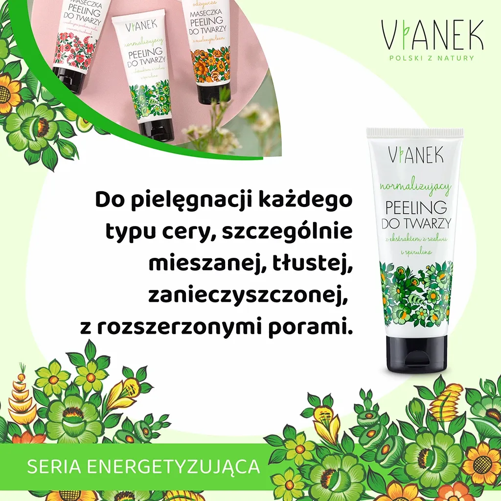 Sylveco Vianek Normaliserende ansigtspeeling korund 90 g