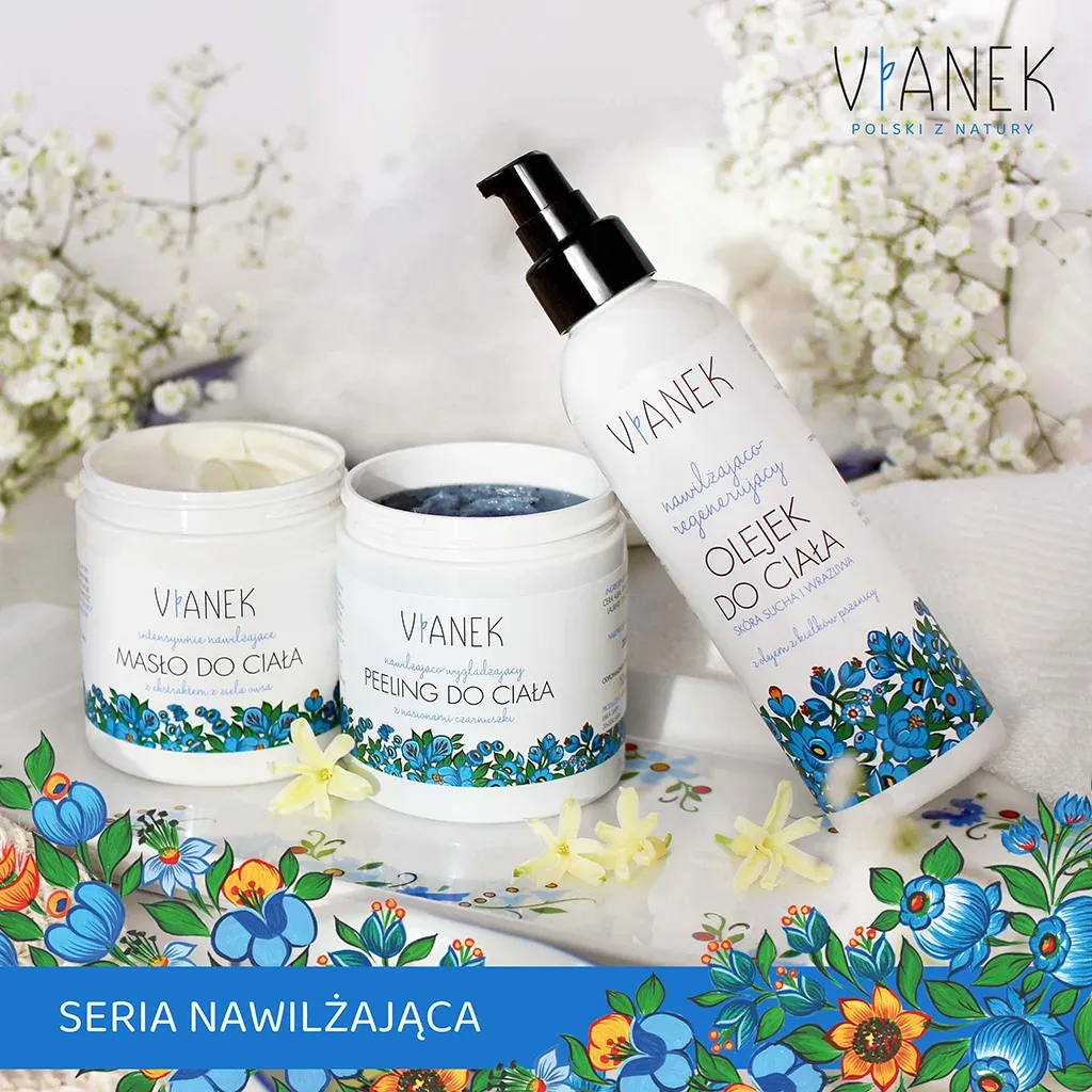 Vianek Fugtgivende Bodyscrub med sukker og sortkommen