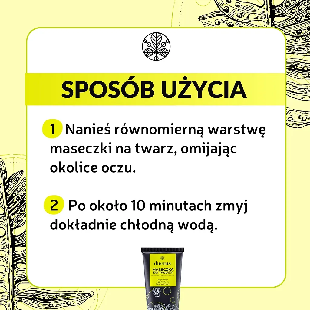 Sylveco Duetus ansigtsmaske fedtet hud tube