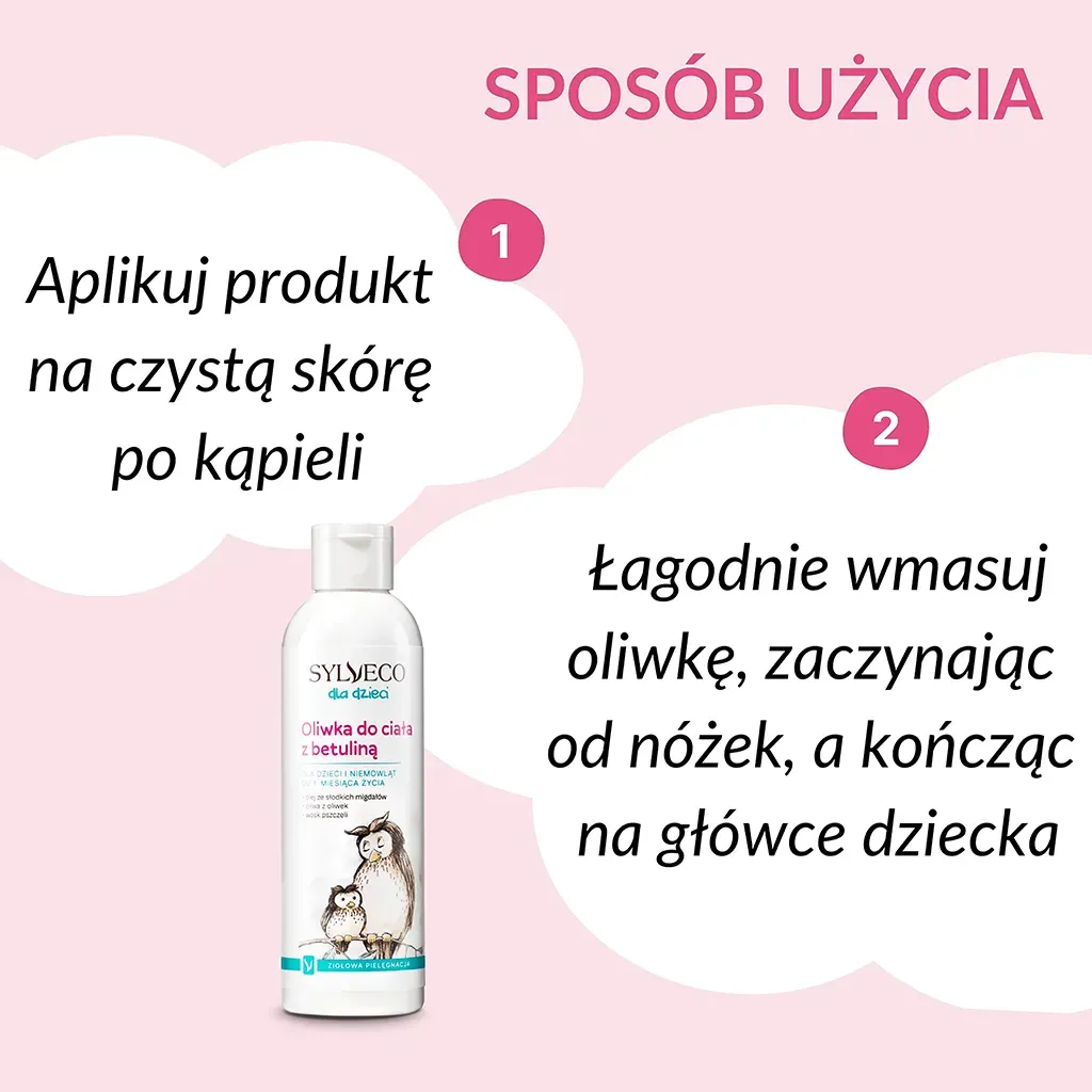 Sylveco Kids babyolie med betulin 200 ml uparfumeret