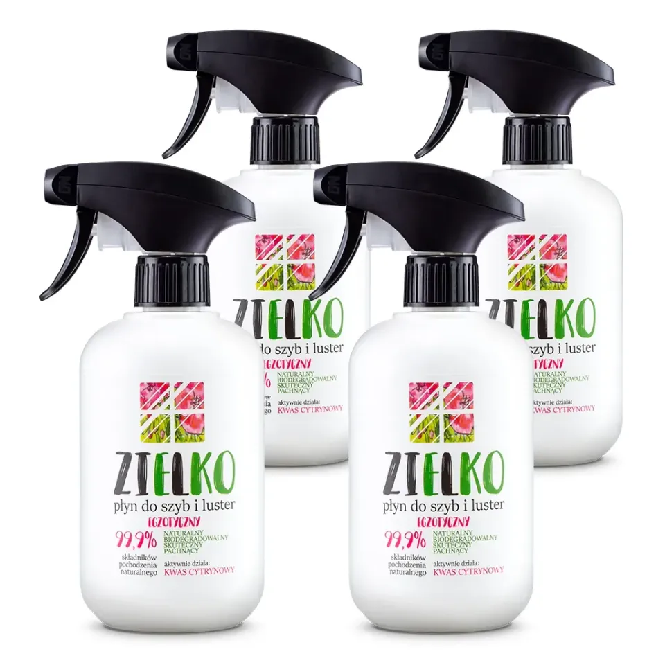 Sylveco Zielko glasrens spejl 4x500ml stribefri