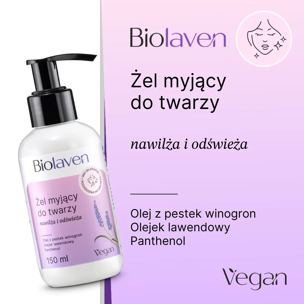 Biolaven dag ansigtssæt lavendel 3 dele fugt