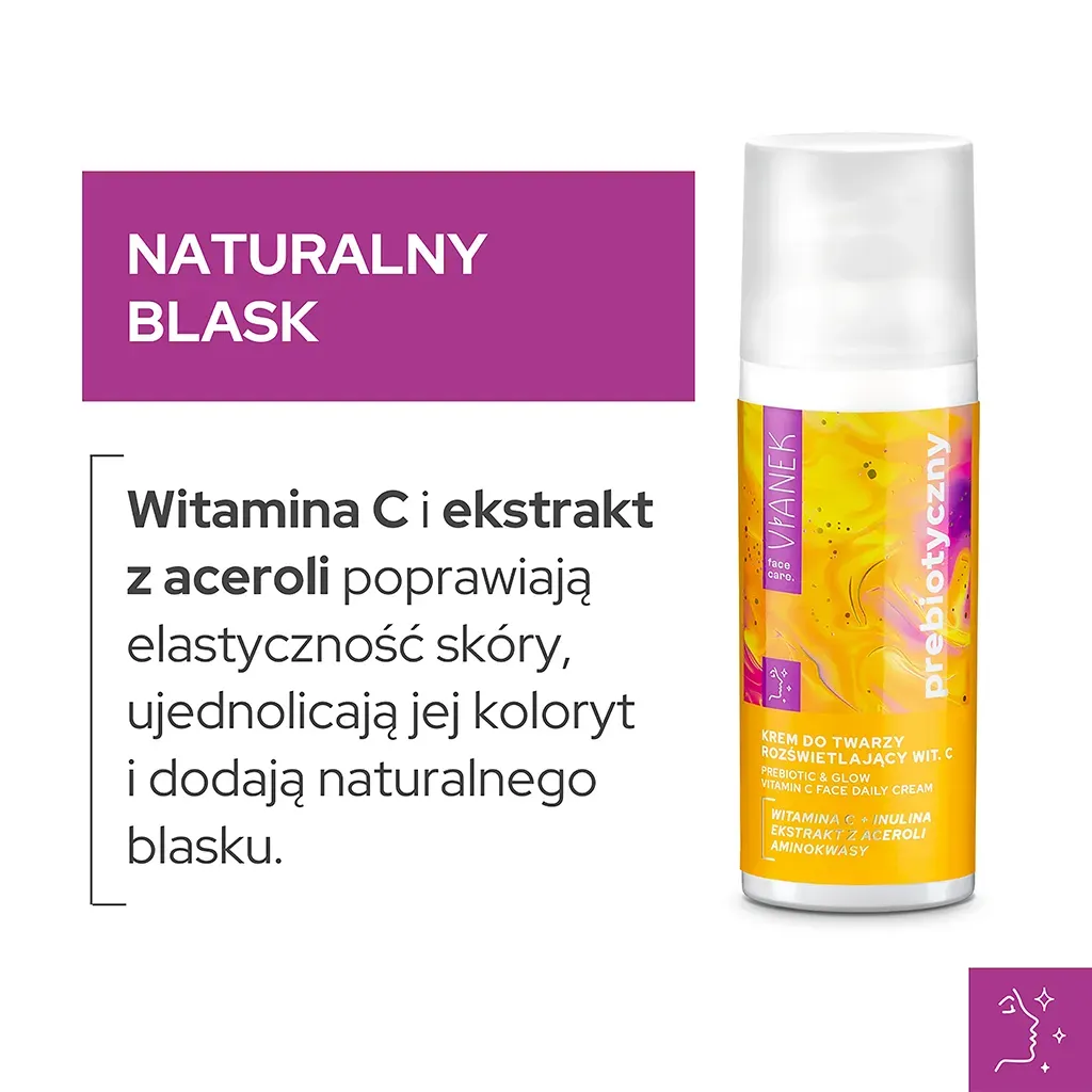 Sylveco Vianek Prebiotisk ansigtscreme C-vitamin oplysende