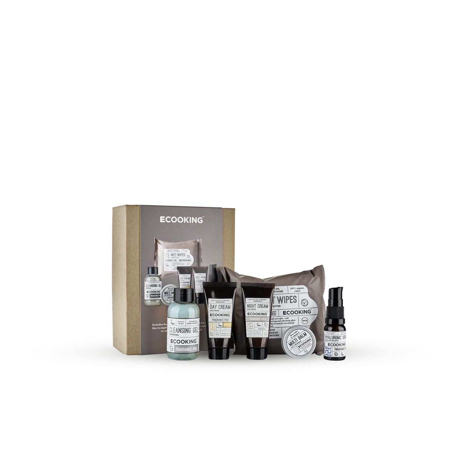 Ecooking Starterkit Parfumefri hudplejesæt rejsestørrelse parfumefri