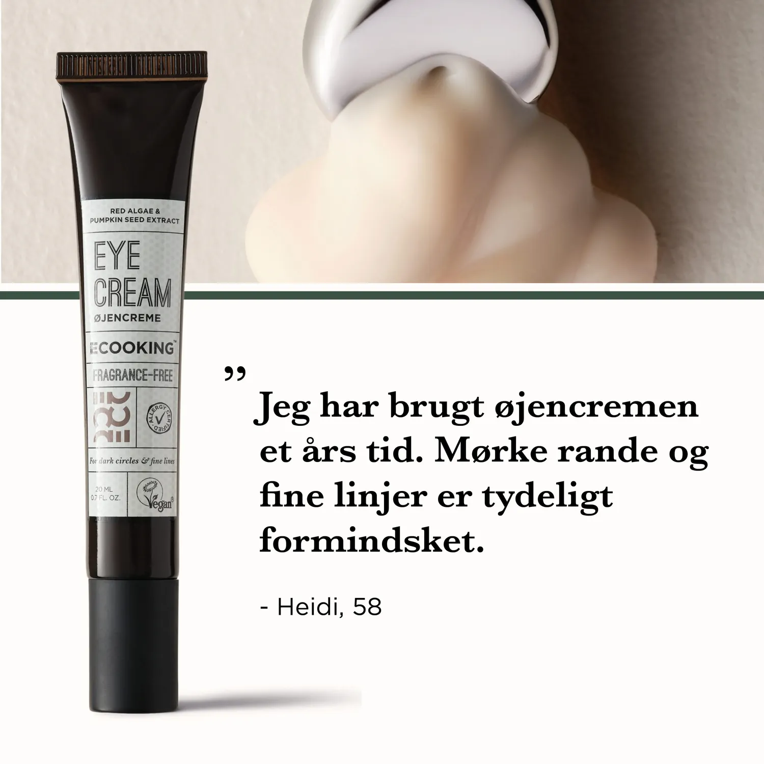 Ecooking Eye Cream øjencreme – kølende med metal