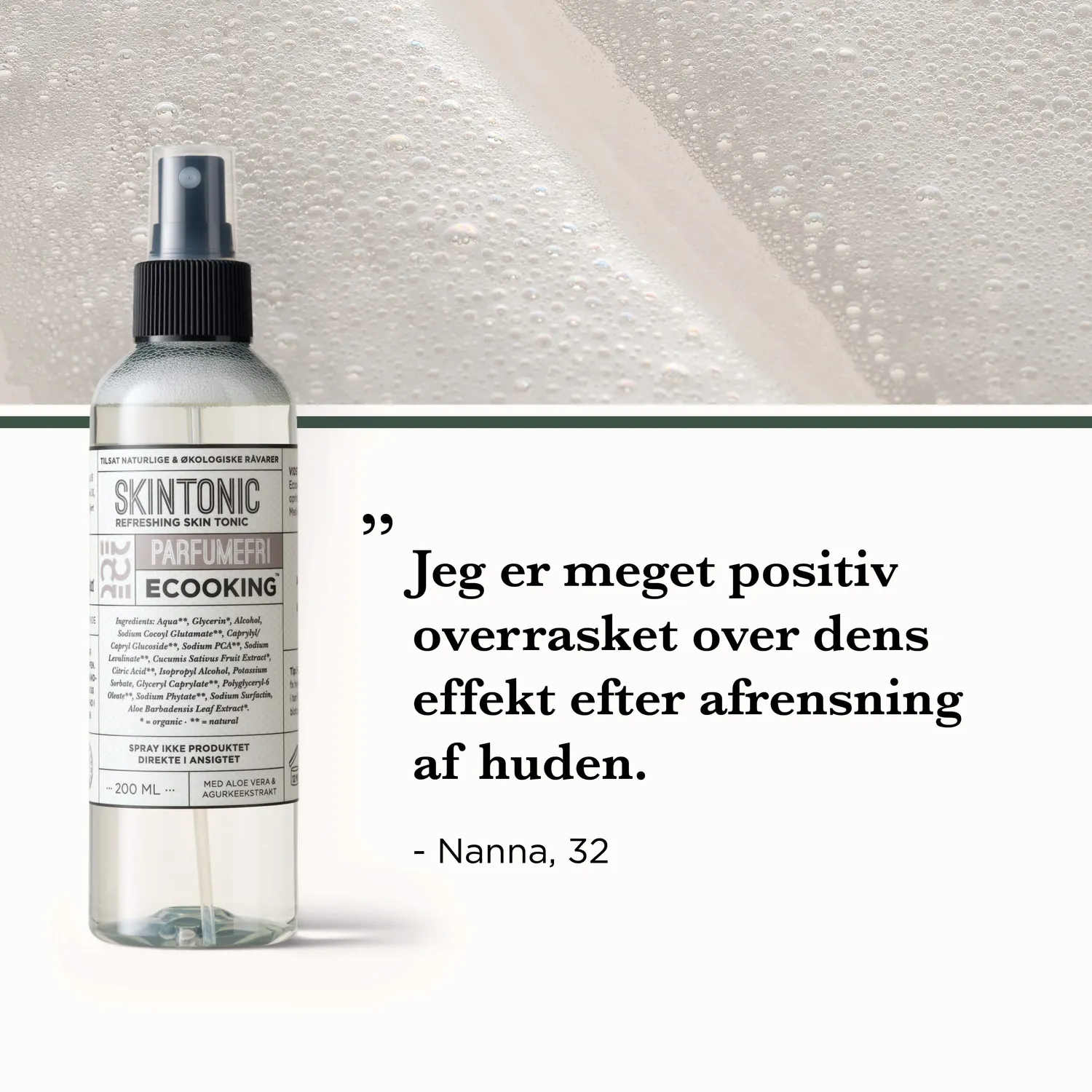 Ecooking Skintonic ansigtstoner parfumefri