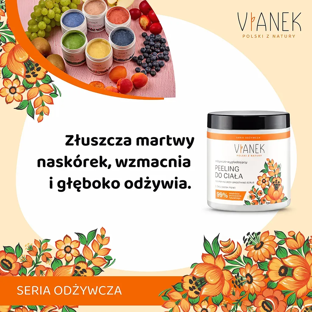 Sylveco Vianek Nærende bodyscrub abrikos sukker