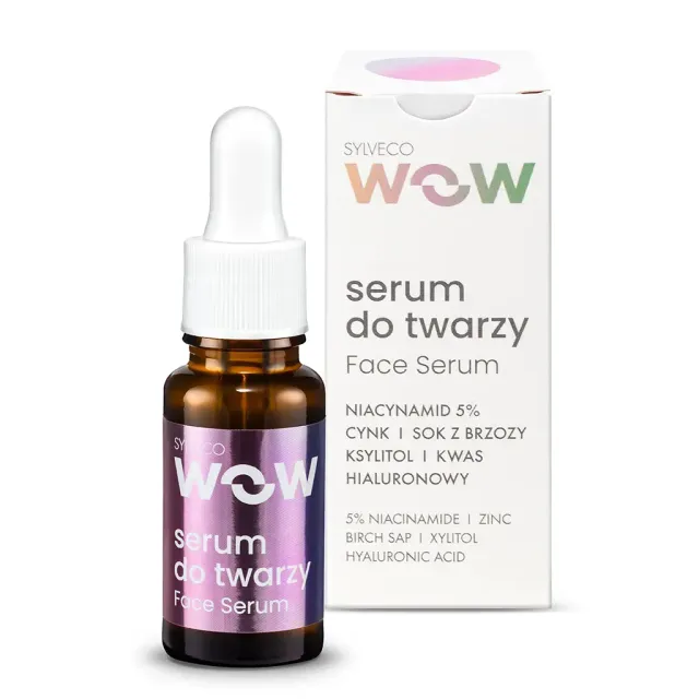 Sylveco Wow ansigtsserum niacinamid 15 ml fedtet hud