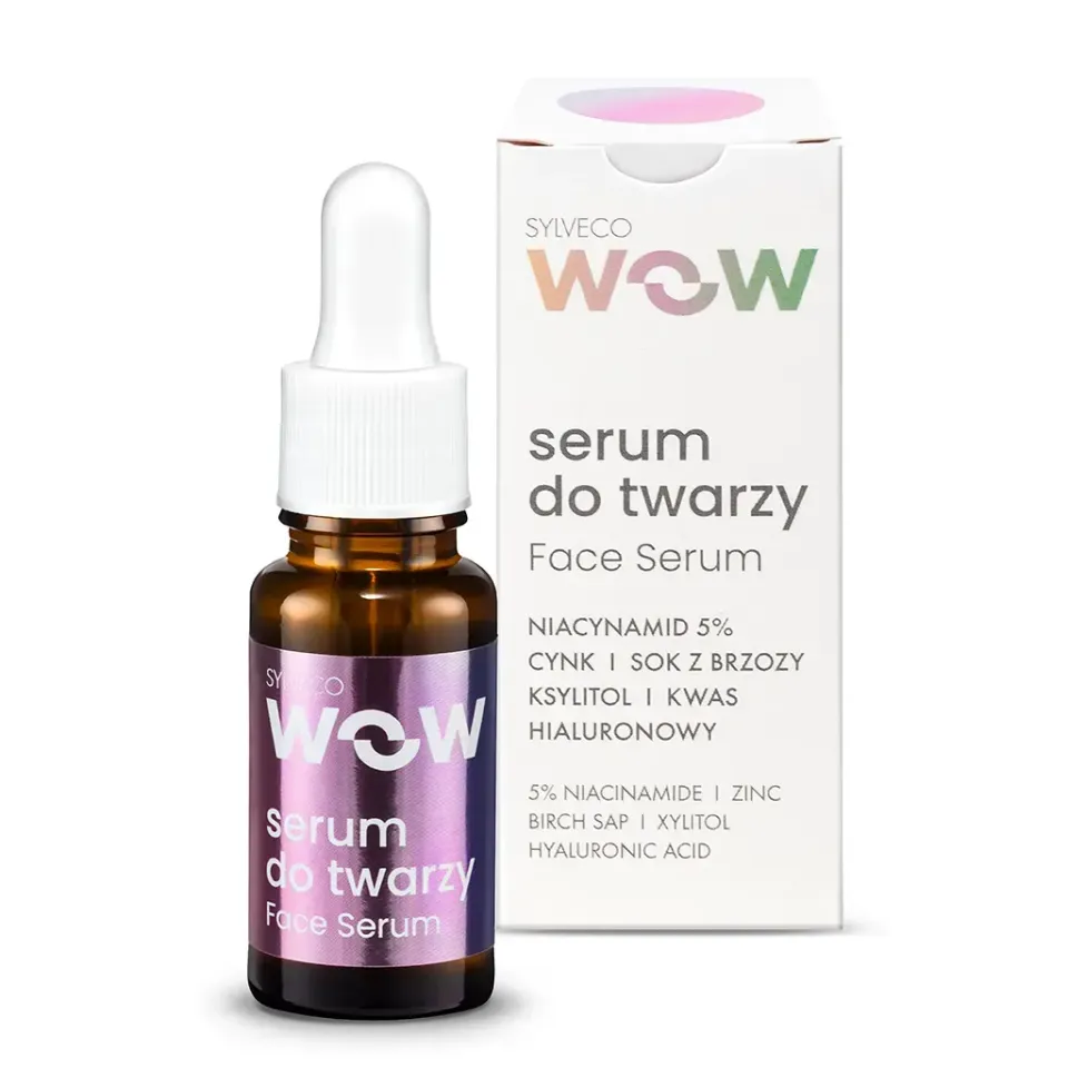 Sylveco Wow ansigtsserum niacinamid 15 ml fedtet hud