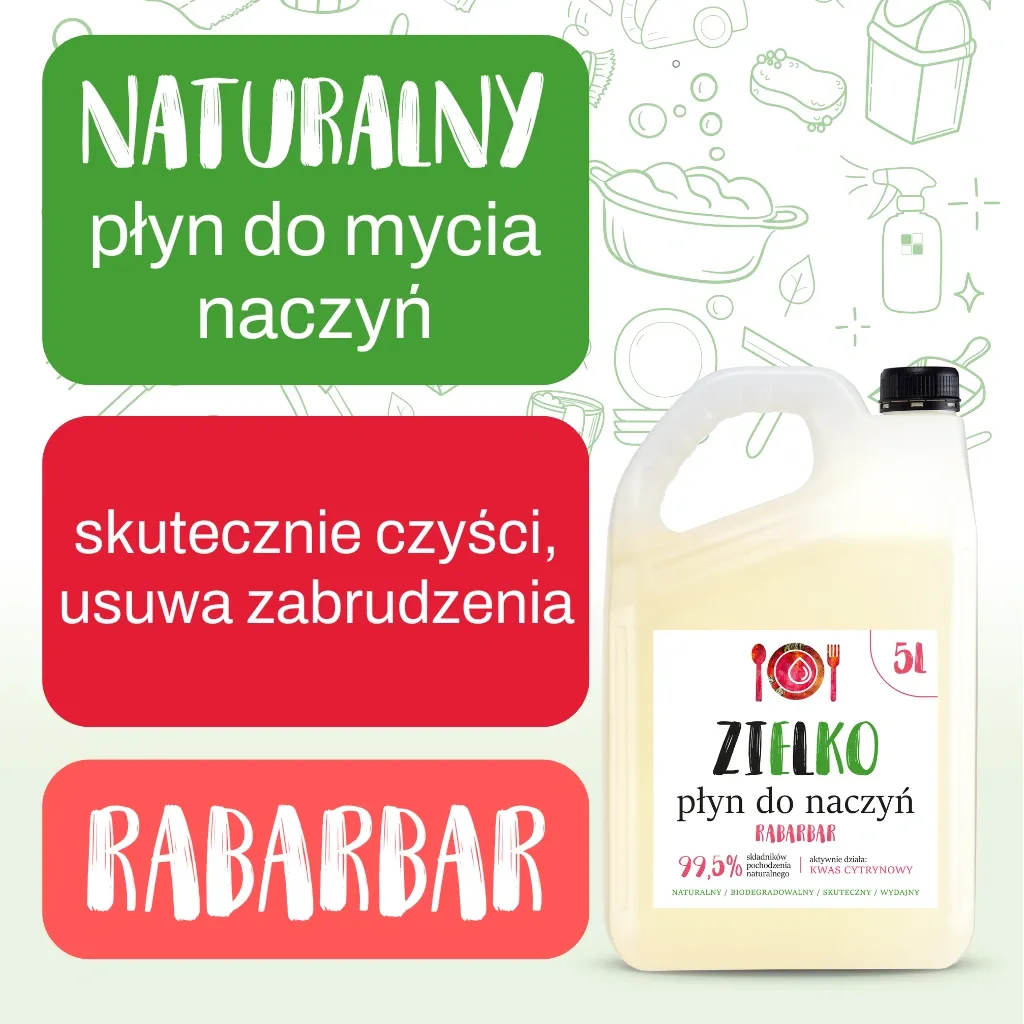 Sylveco Zielko Rabarbar opvaskemiddel 5 l mild