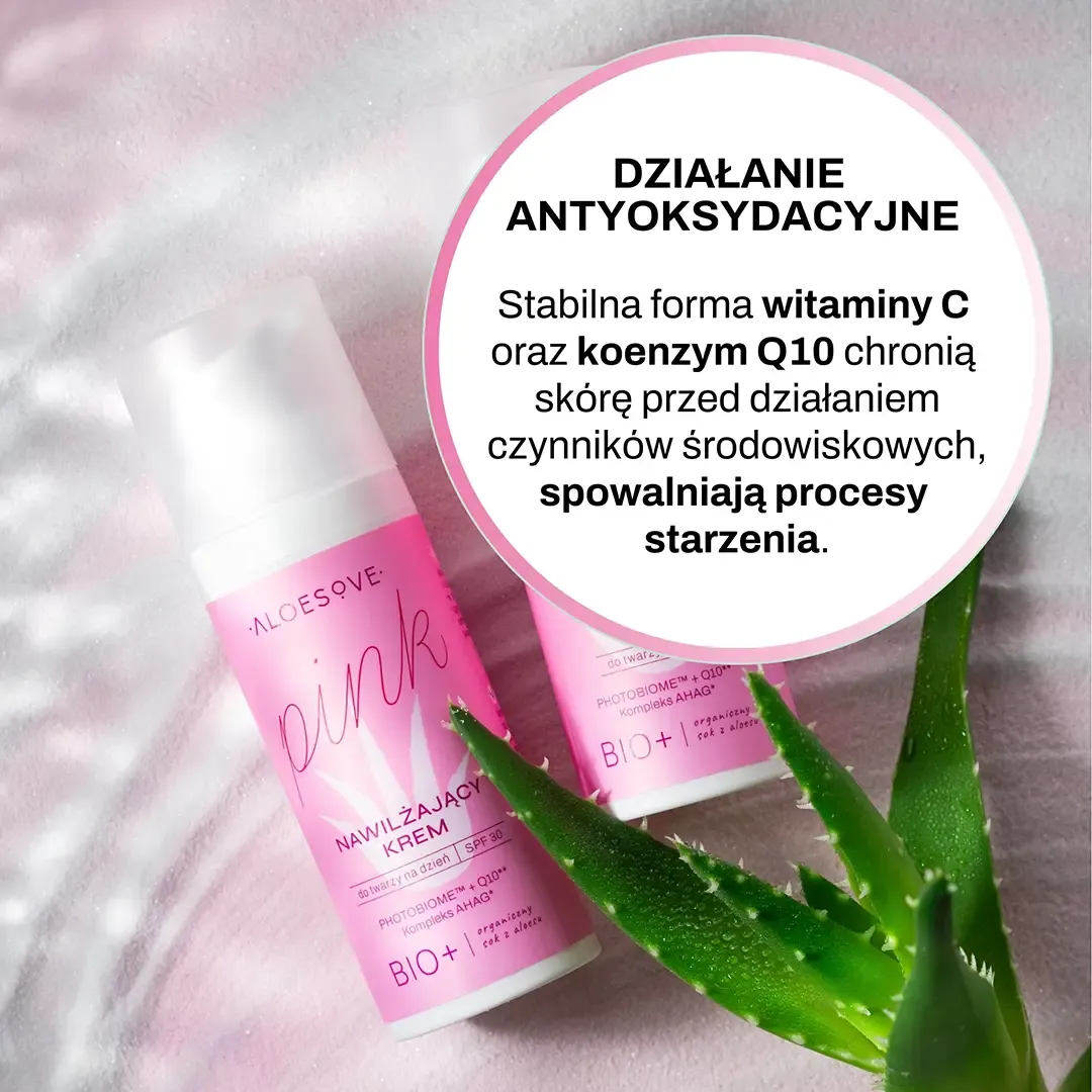 Sylveco Aloesove Pink dagcreme SPF30 fugtgivende