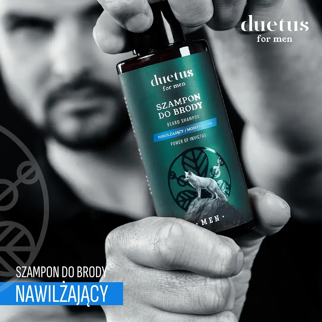 Duetus For Men skægshampoo fugtgivende appelsinolie