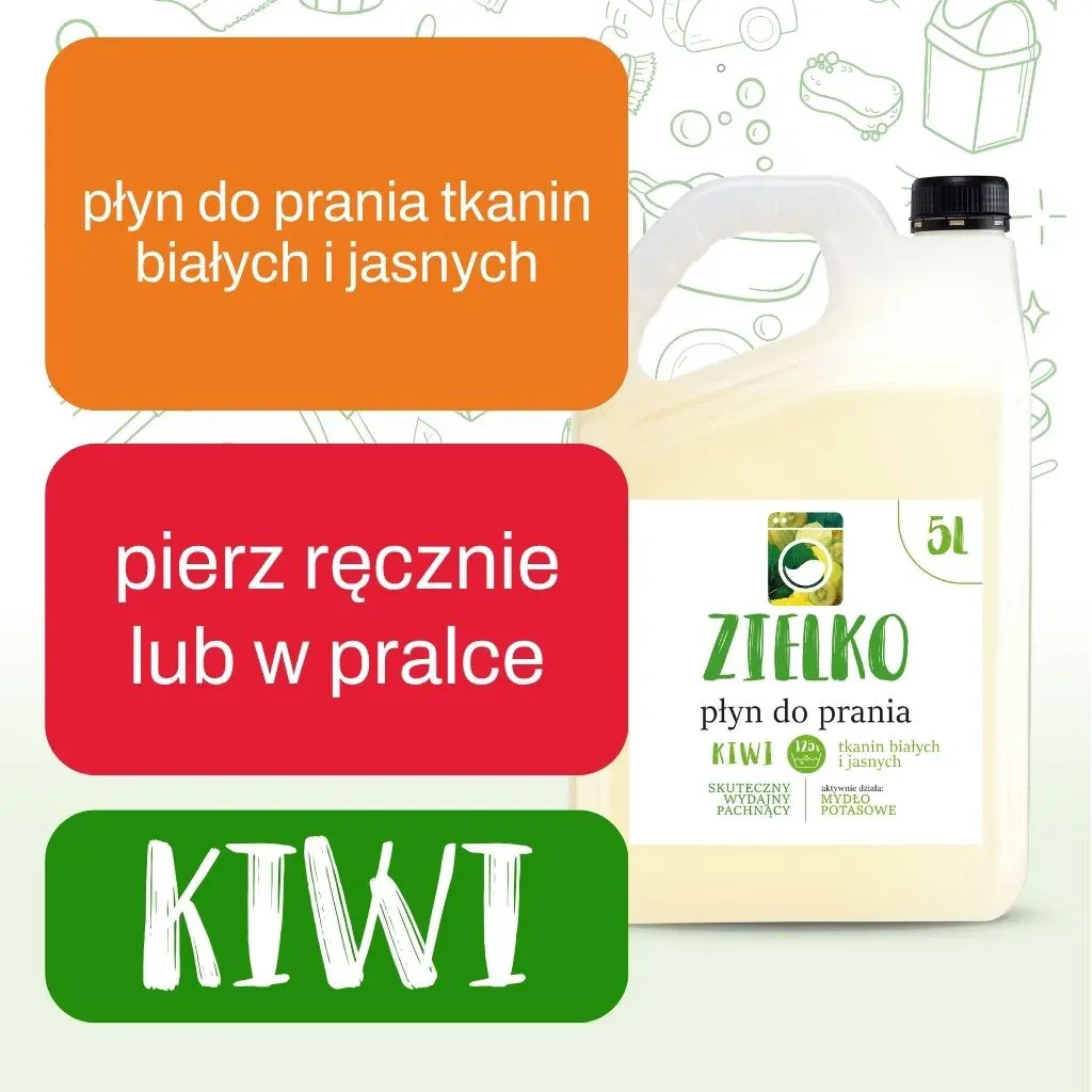 Sylveco Zielko vaskemiddel hvidt 5 l kiwi