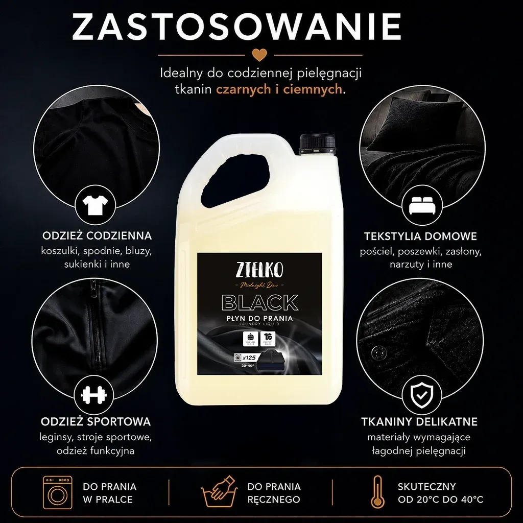 Zielko Midnight Dew vaskemiddel sort tøj 5L farve