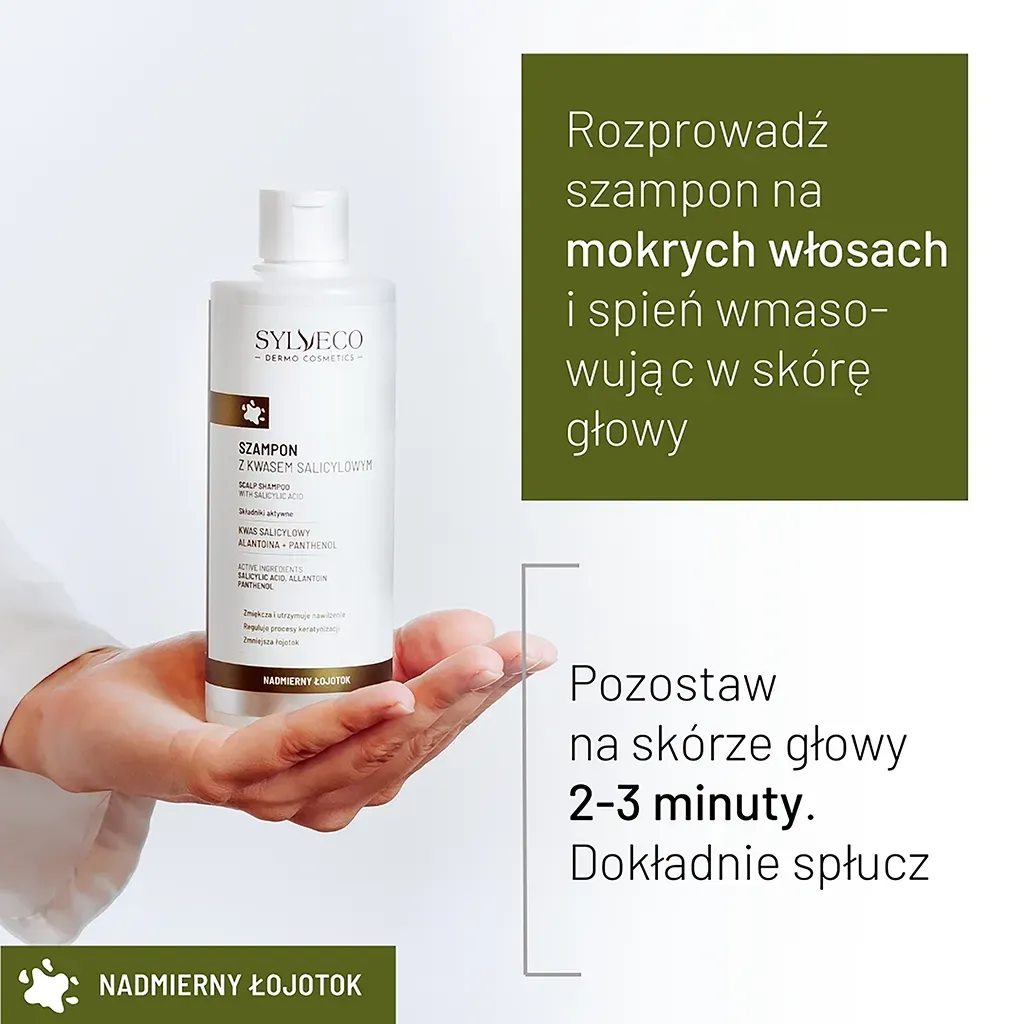 Sylveco Dermo shampoo salicylsyre fedtet hovedbund
