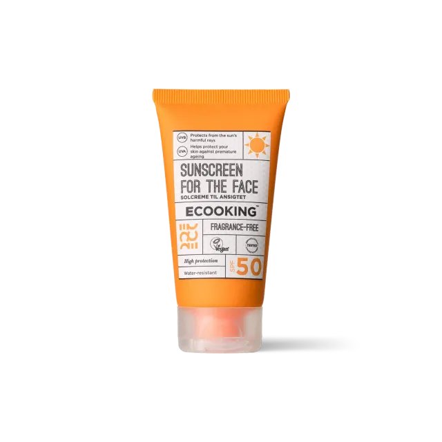 Ecooking Sunscreen Face solcreme SPF 50 parfumefri