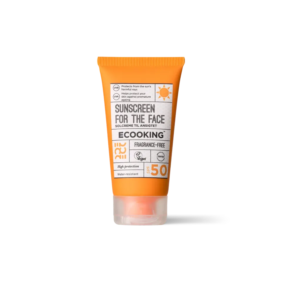 Ecooking Sunscreen Face solcreme SPF 50 parfumefri