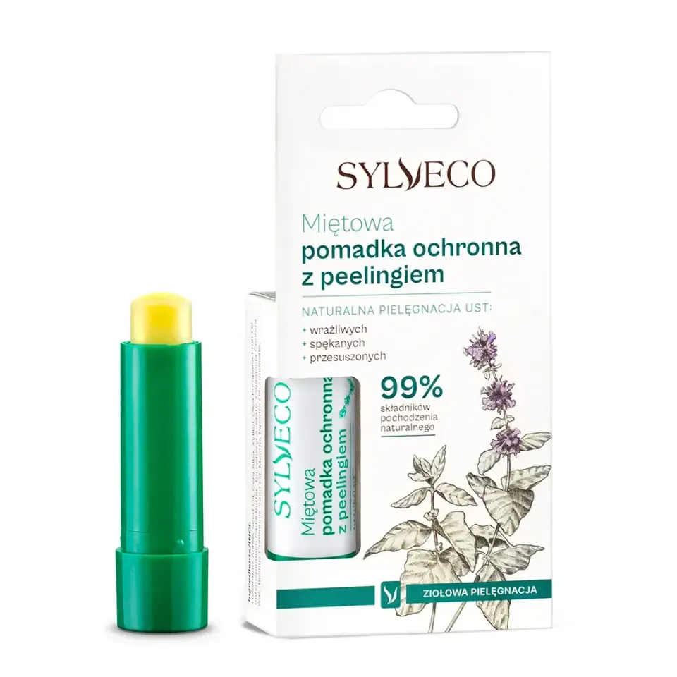 Sylveco Mynte peeling læbepomade 4,6 g betulin