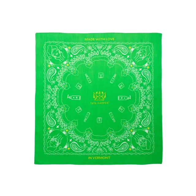 Tata Harper Green Beauty Bandana hårtørklæde 66 cm