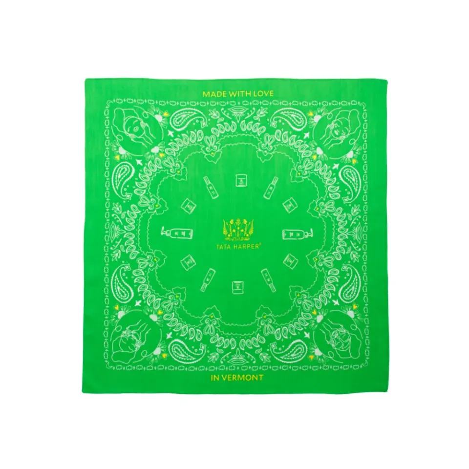 Tata Harper Green Beauty Bandana hårtørklæde 66 cm