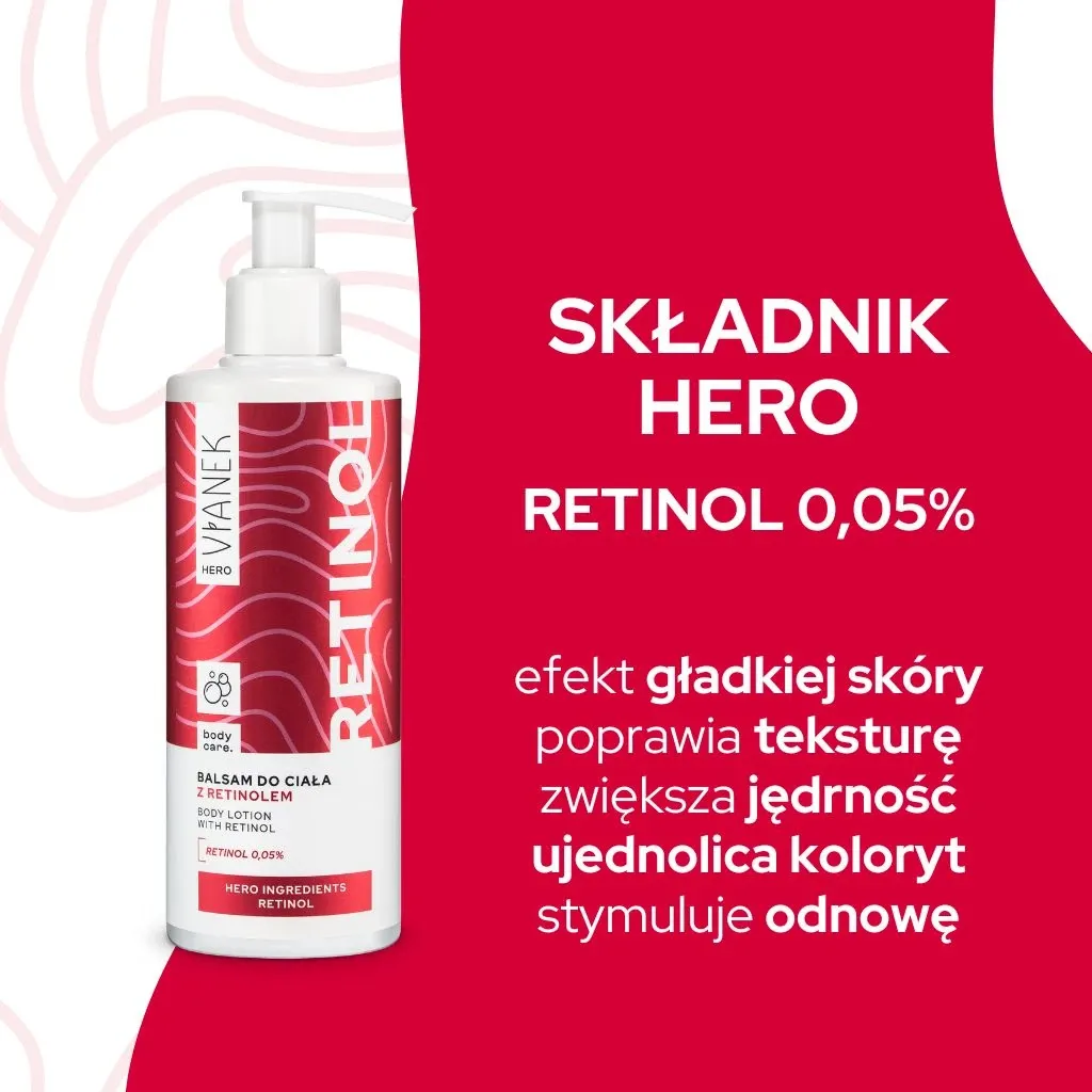 Vianek Hero bodylotion 0,05% retinol aftenpleje
