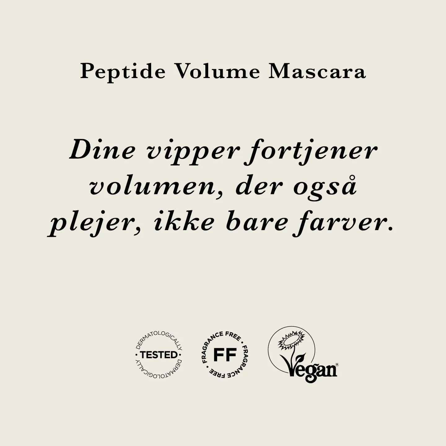 Ecooking Peptide Volume mascara sort parfumefri