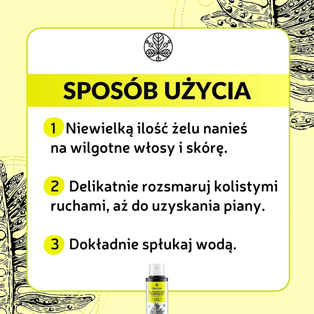Sylveco Duetus 2i1 shampoo brusebad 100 ml mini