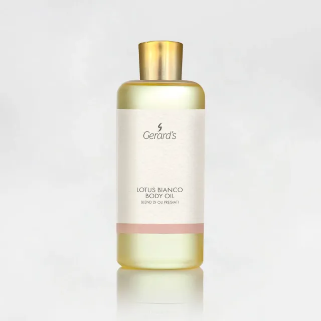 Gerard's Lotus Bianco kropsolie 200ml glas vitamin E