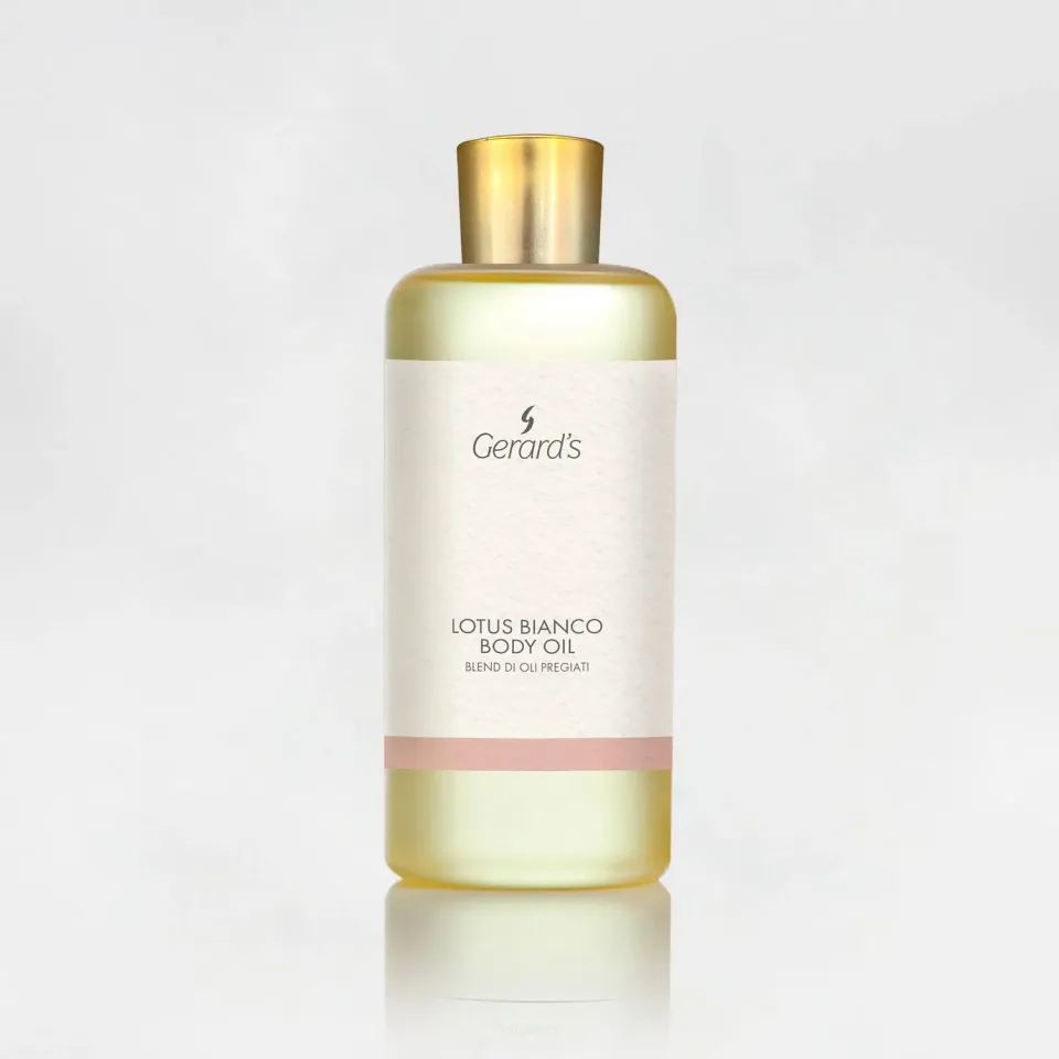 Gerard's Lotus Bianco kropsolie 200ml glas vitamin E