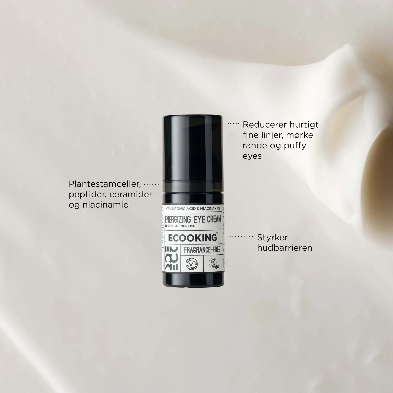 Ecooking Energi Øjencreme eye cream mod rynker parfumefri