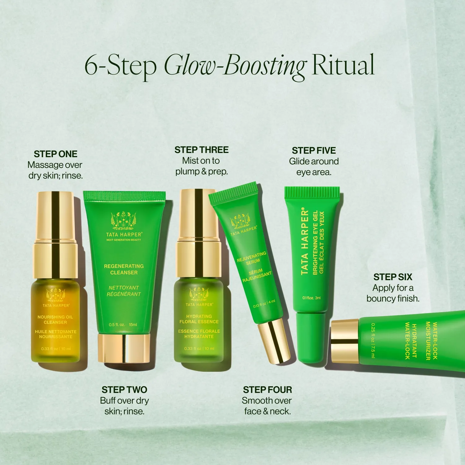 Tata Harper Daily Routine hudplejesæt 6 dele glow