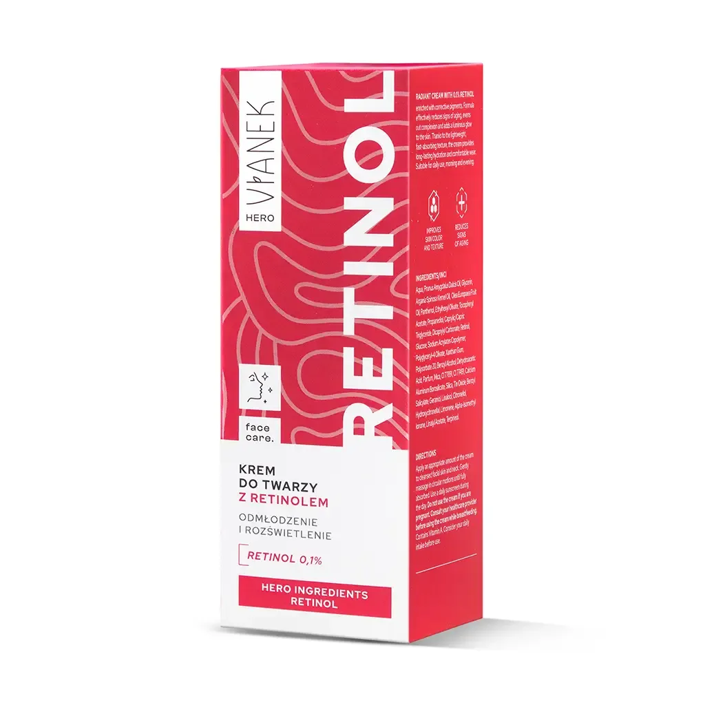 Vianek Hero ansigtscreme med retinol 0,1% udglattende