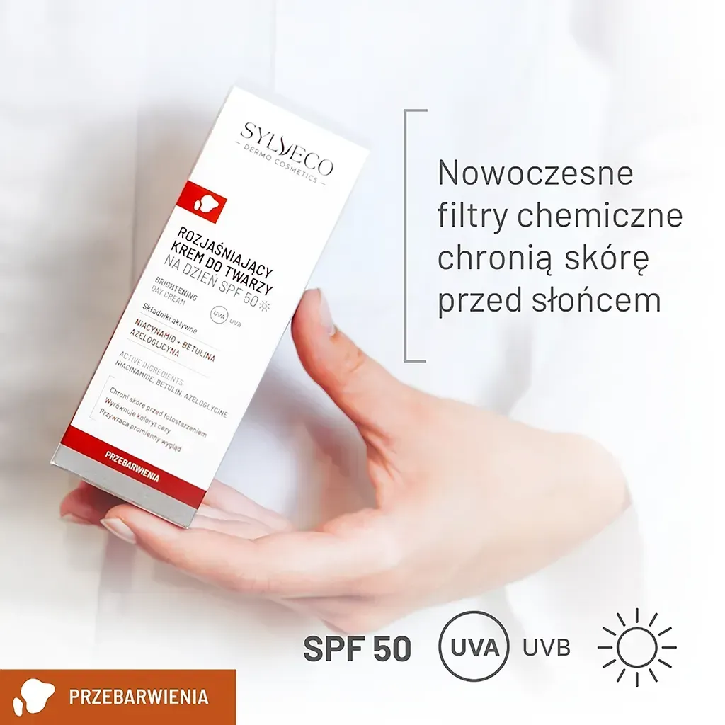 Sylveco Dermo lysnende dagcreme SPF50 pigmentpletter