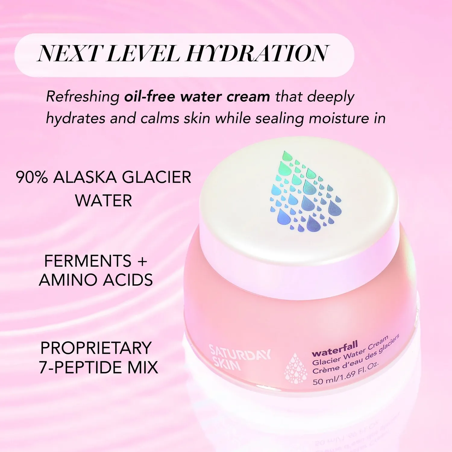 Saturday Skin Waterfall Glacier Water Cream 100 ml fugtcreme