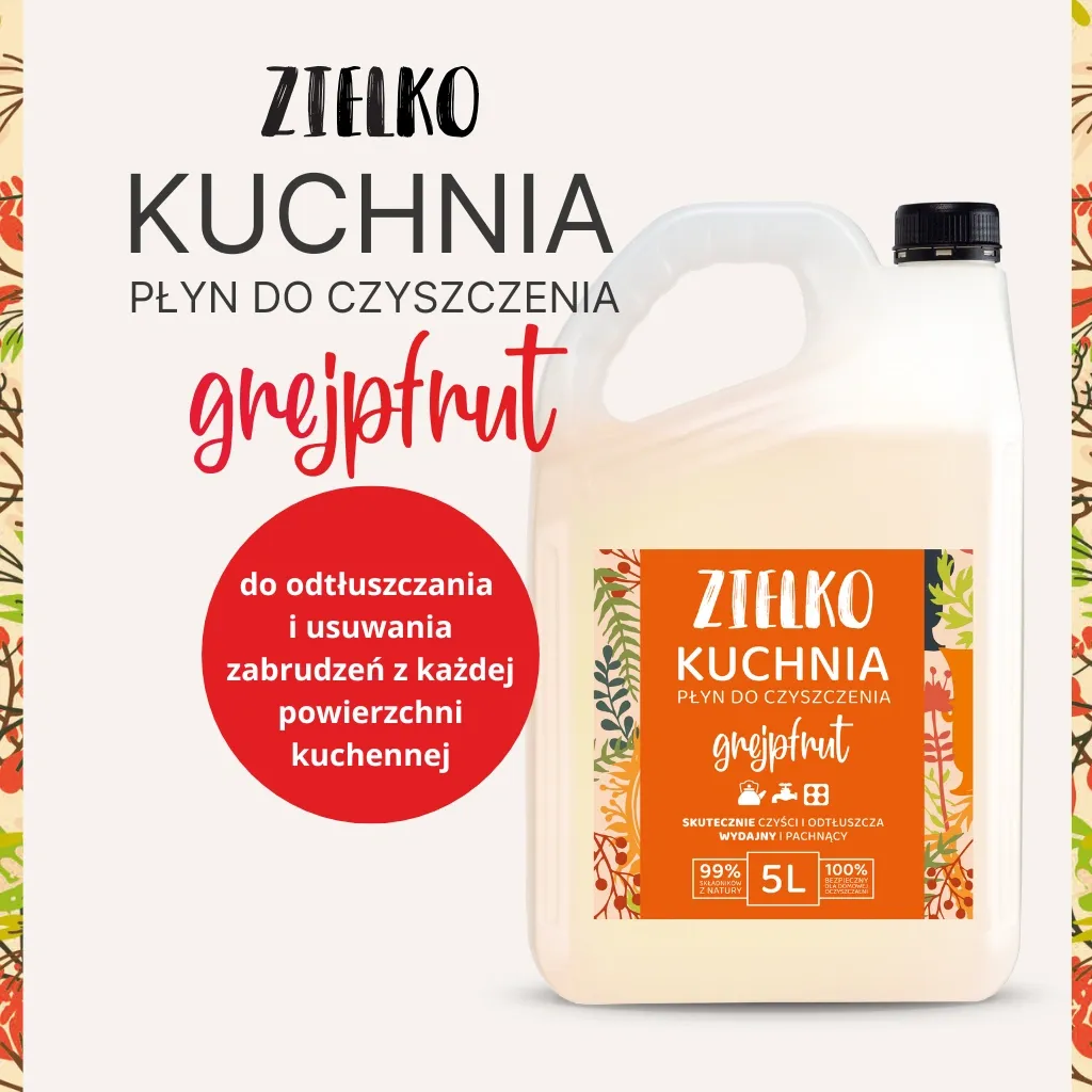 Zielko køkkenrengøring grapefrugt 5 liter