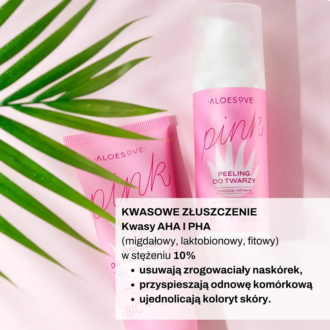 Sylveco Aloesove Pink ansigtspeeling syrepeeling mild 10% AHA