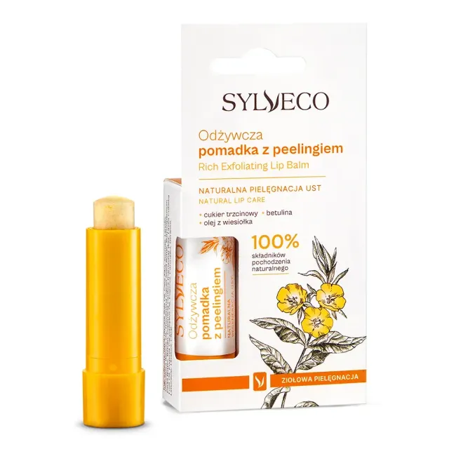 Sylveco nærende læbepomade med peeling 4,6 g