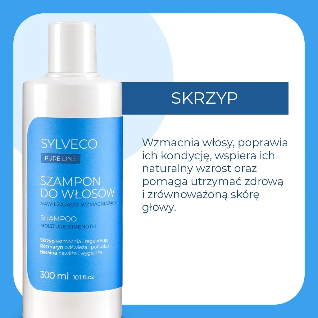 Sylveco Pure Line shampoo fugtgivende styrkende mild