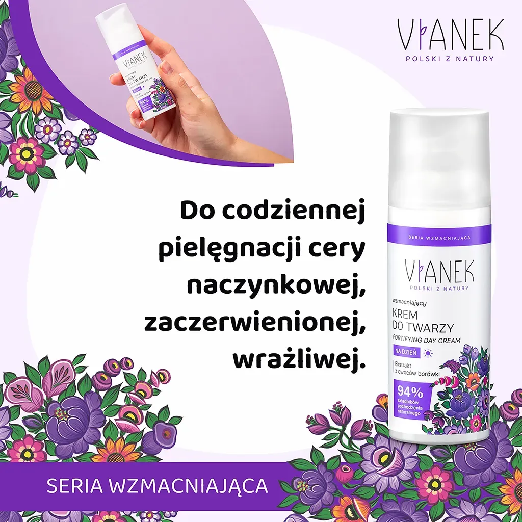 Sylveco Vianek styrkende dagcreme 50 ml rødme