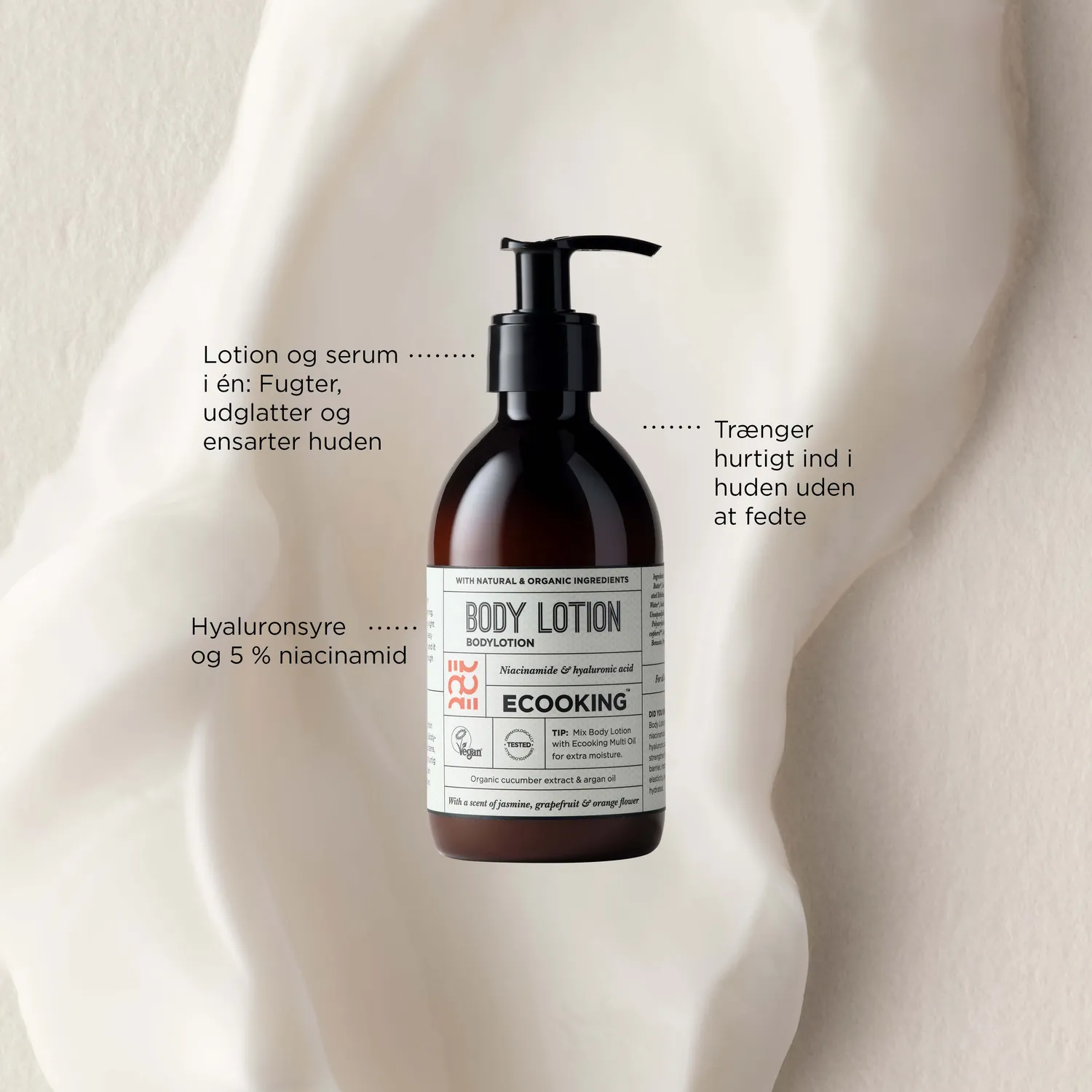 Ecooking Body Lotion bodylotion Parfumefri 300 ml niacinamid
