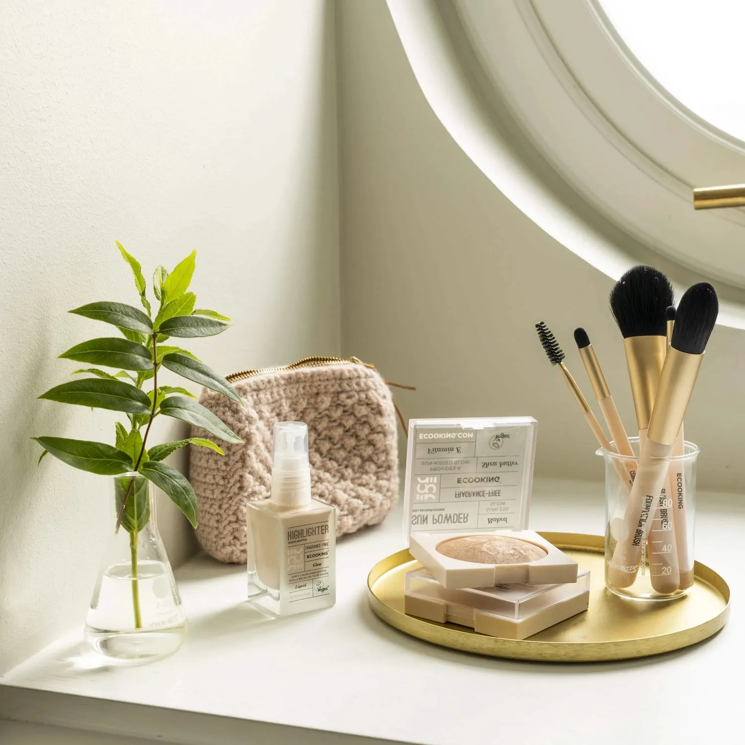 Ecooking Foundation Brush makeupbørste spids jævn påføring
