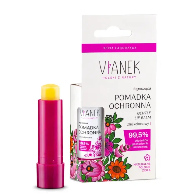 Vianek Læbepomade Banan 4,6 g til tørre læber