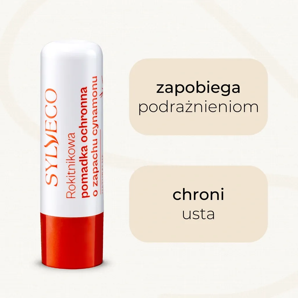 Sylveco Havtorn læbepomade kanel beskyttende 4,6 g