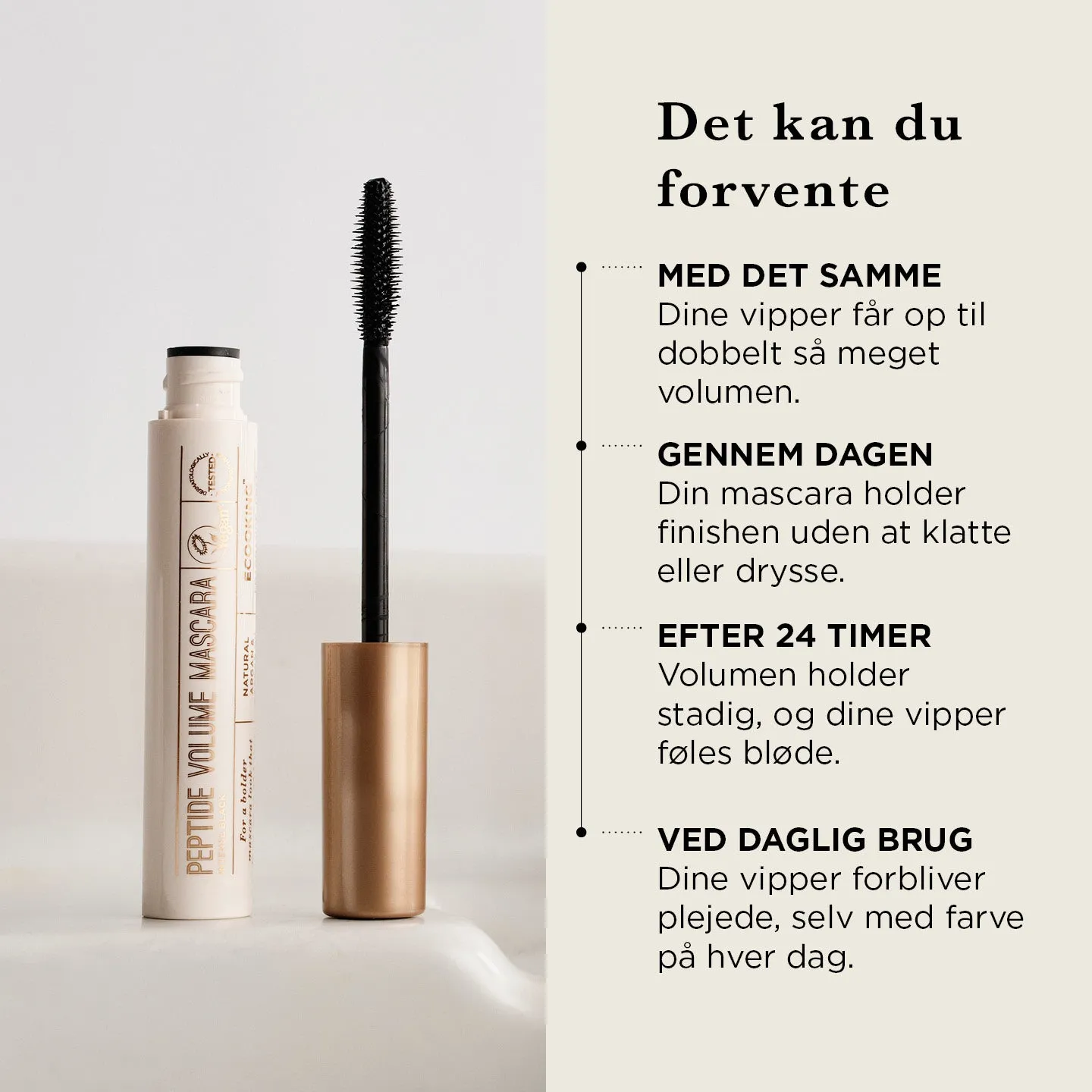 Ecooking Peptide Volume mascara sort parfumefri