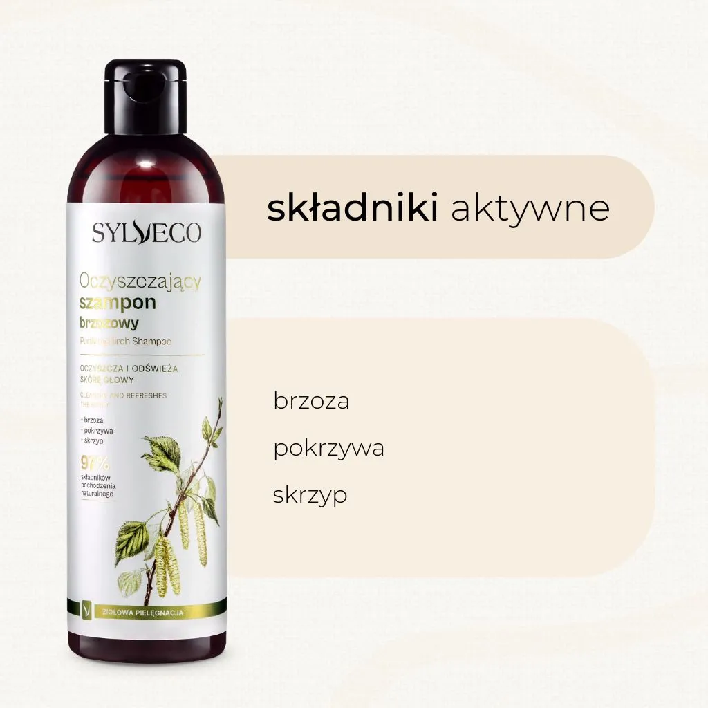 Sylveco Classic birkeshampoo til fedtet hår mild