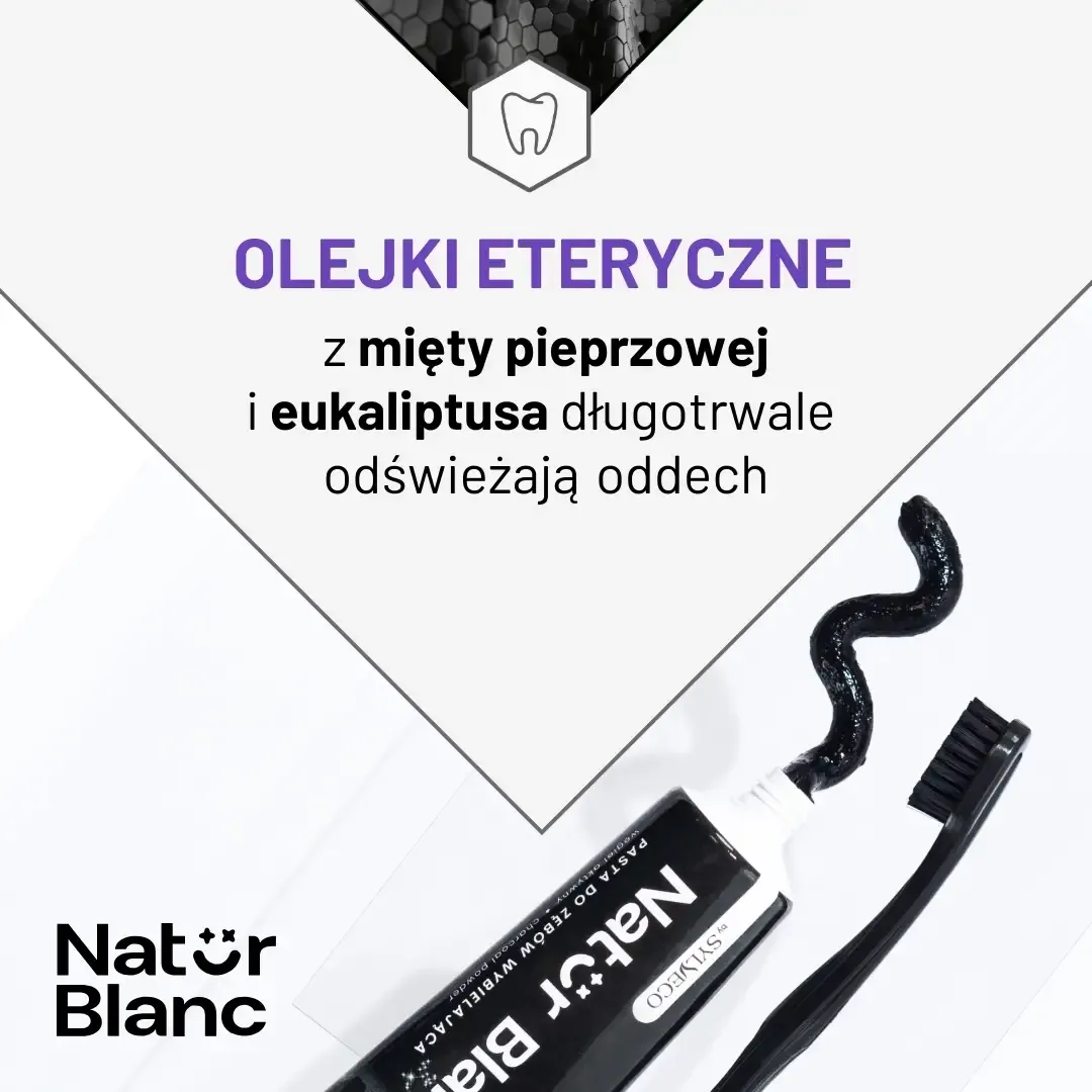 Sylveco Natur Blanc Black Diamond tandpasta aktivt kul