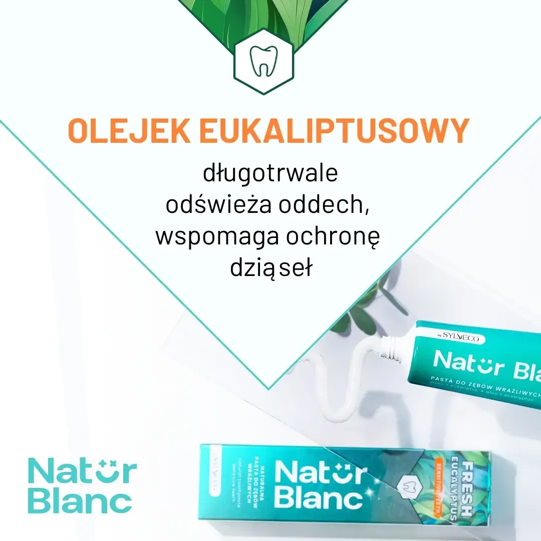 Sylveco Natur Blanc tandpasta Fresh Eucalyptus følsomme