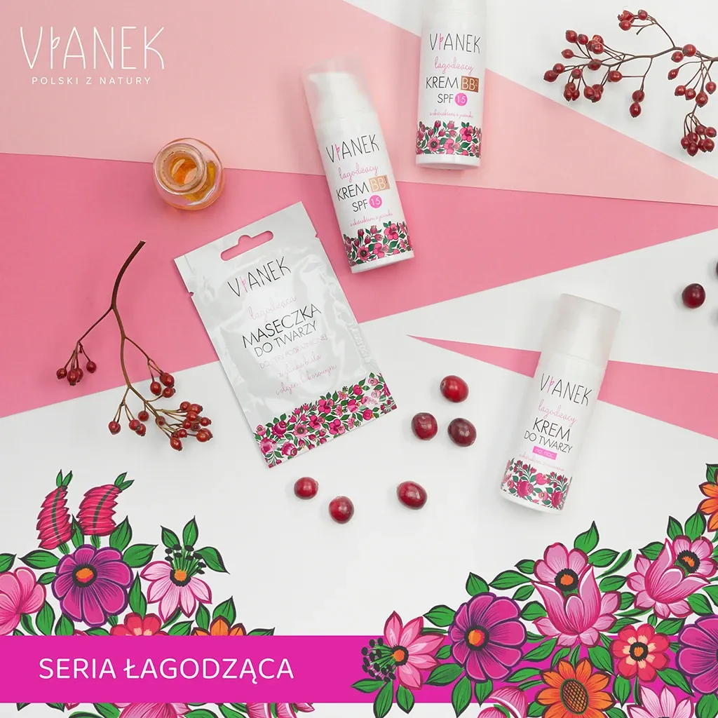 Vianek Beroligende natcreme til sart hud