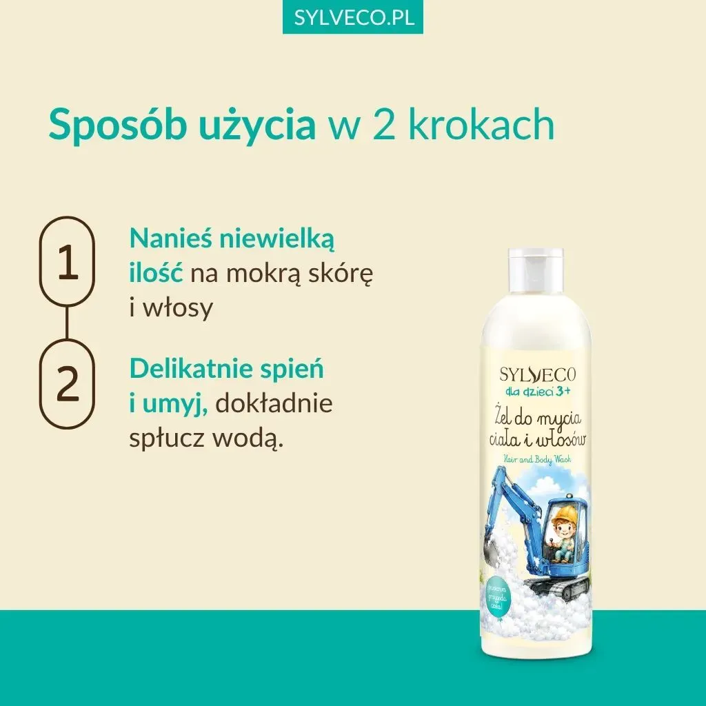 Sylveco børn vaskegele drenge frugt 3+