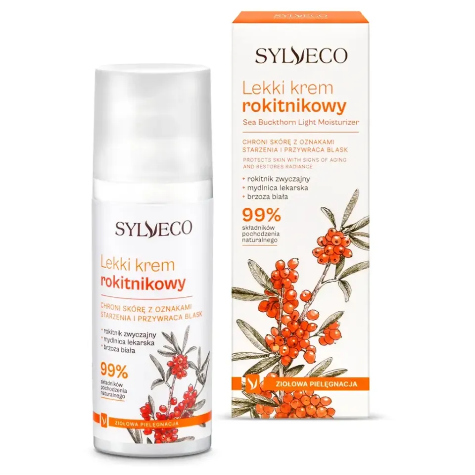 Sylveco Havtorn Let Ansigtscreme 50 ml til Træt Hud